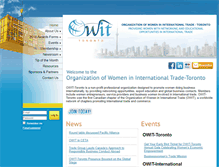 Tablet Screenshot of owit-toronto.ca